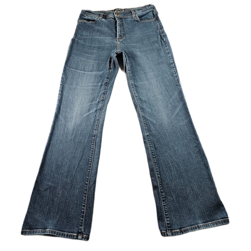 NYDJ Jeans Womens 12 Blue Denim Stretch Streetwear Regular Fit Straight Leg USA